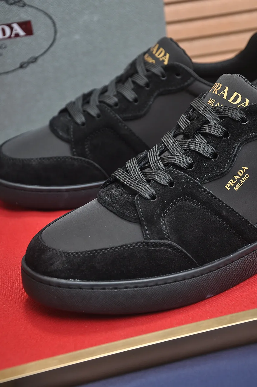 Men's shoes 💰580💶【PRADA】Top original, new season, high quality original goods, top imported calfskin with original imported glue, imported cowhide inside with original cowhide feet, original outsole! Quality guaranteed! Code 38-45 (45 customized)